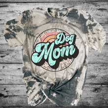 Load image into Gallery viewer, Dog Mom Bleached Distressed Tee Shirt