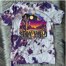 Load image into Gallery viewer, Stay wild desert child Bleached Distressed Tee Shirt