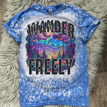 Load image into Gallery viewer, Wander Freely Bleached Distressed Tee Shirt