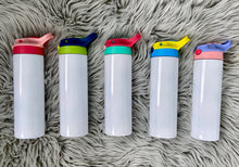 Load image into Gallery viewer, Rainbow Tie Dye Kids Tumbler