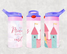 Load image into Gallery viewer, Princess rules castle Kids Tumbler