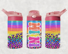 Load image into Gallery viewer, Mini leopard brights Kids Tumbler