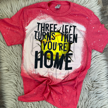 Load image into Gallery viewer, Three left turns Bleached Distressed Tee Shirt