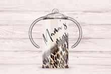 Load image into Gallery viewer, Mamas Mini Leopard Cream Kids Tumbler