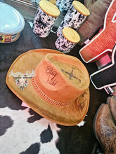 Load image into Gallery viewer, Custom Burned Felt Cowgirl Hat
