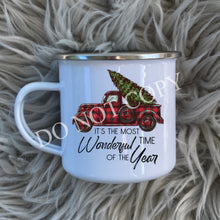 Load image into Gallery viewer, Its the most wonderful time truck MUG
